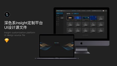 深色系insight自定义操作平台UI源文件