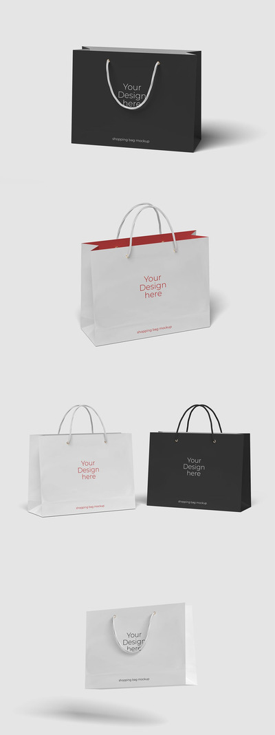 购物袋设计样机（PSD）