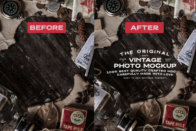 复古照片模型表（PSD）