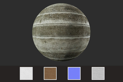 带洞的水泥墙面无缝贴图（JPG）