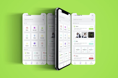 文件管理 APP UI（PSD,XD）