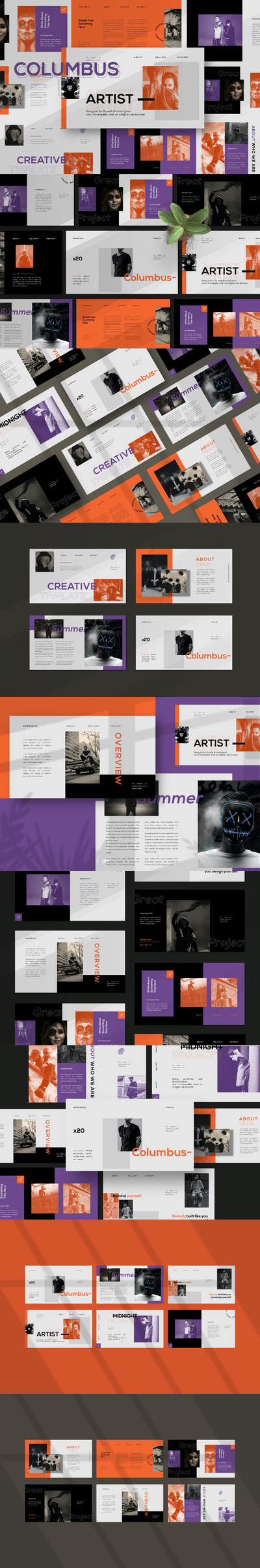 高端时尚优雅多用途powerpoint幻灯片演示模板（pptx）