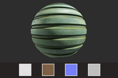 工厂金属墙面无缝材质贴图（JPG）