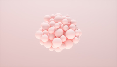 抽象动态球体粉色背景[JPG]