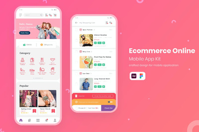 时尚个性电商APP UI（FIG,SVG,XD）