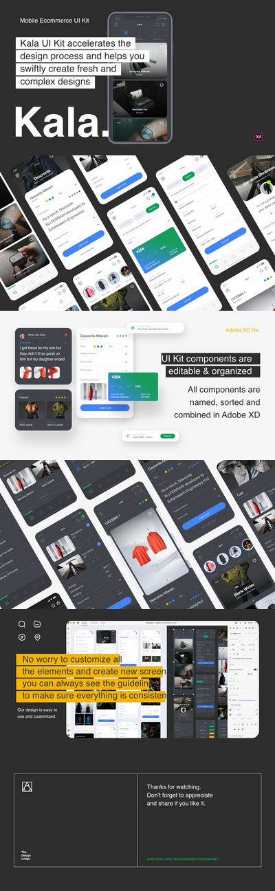 时尚电商APP UI套装（XD）
