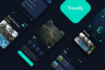 酷炫旅行APP UI 套装（SKETCH）