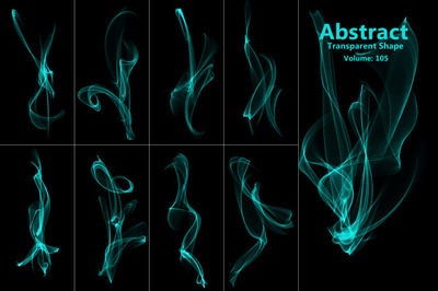 抽象的火焰形状特效素材[PSD]