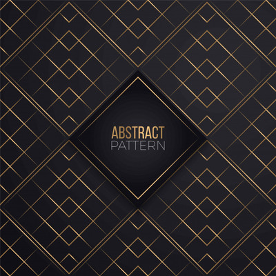 金色线条无缝图案背景