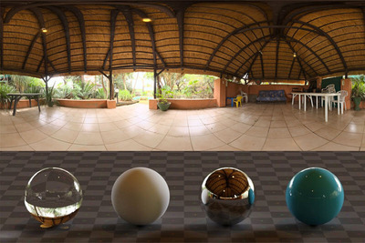 拉帕室内逆光效果的HDRI贴图（HDR）