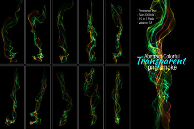 彩色的烟雾特效素材[PSD]