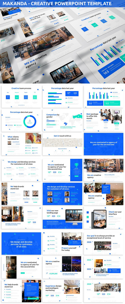 带有时间轴的高品质多用途创意powerpoint幻灯片演示模板（pptx）