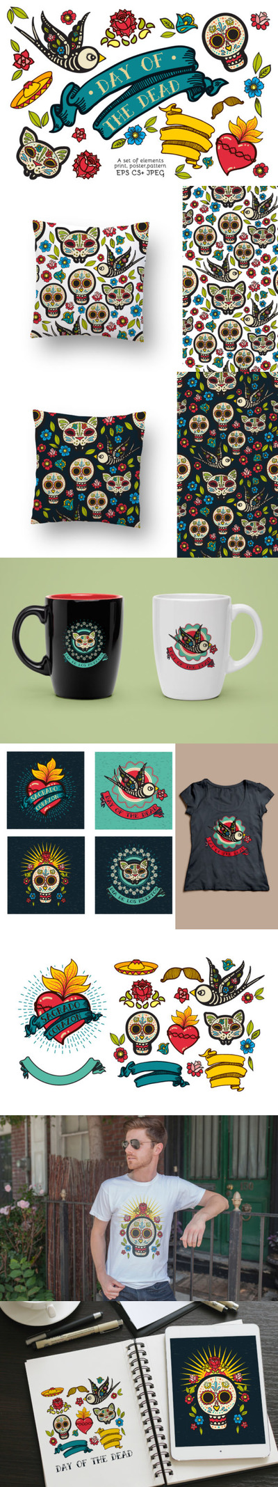 亡灵节剪贴画素材集