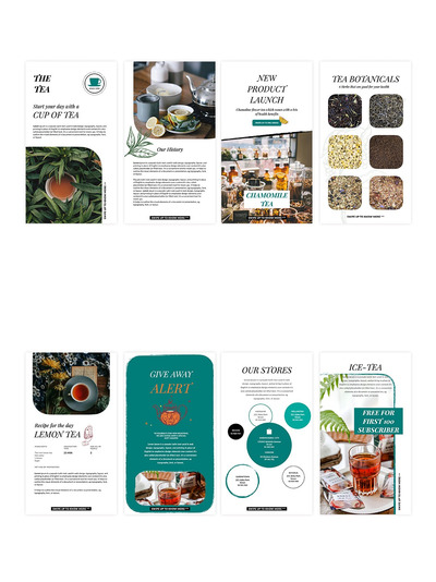 8种动画 instagram H5 PPT模板下载（PPTX）