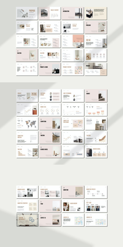 干净的PPT提案模板下载（PPTX）