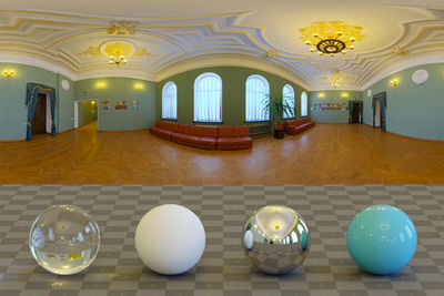 室内客厅光线场景的HDRI贴图（HDR）