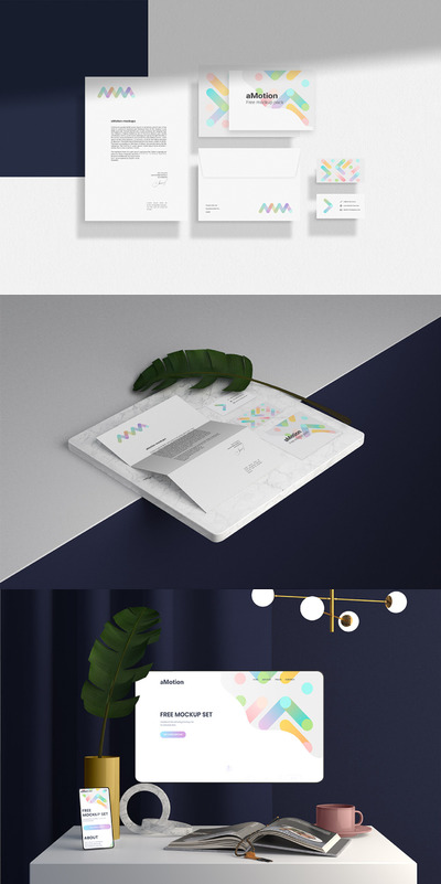 高端的文具产品样机[PSD]