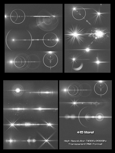 70定制光晕效果和镜头光斑套件（JPG）