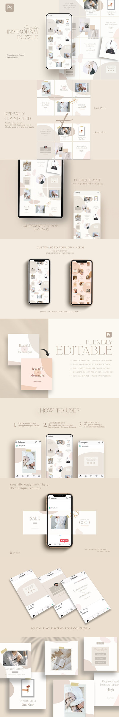 时尚高端优雅Instagram社交媒体banner海报设计模板