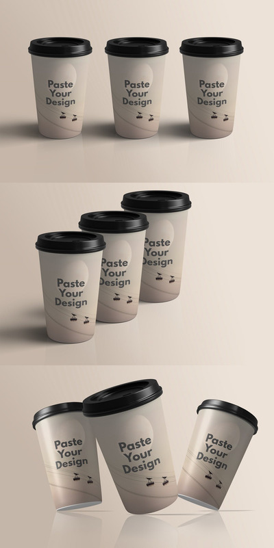 纸质咖啡杯设计样机（PSD）