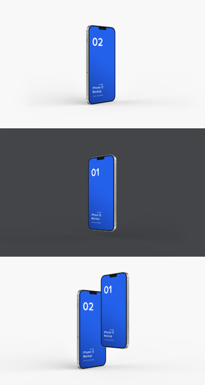 iPhone 12多角度样机（PSD）