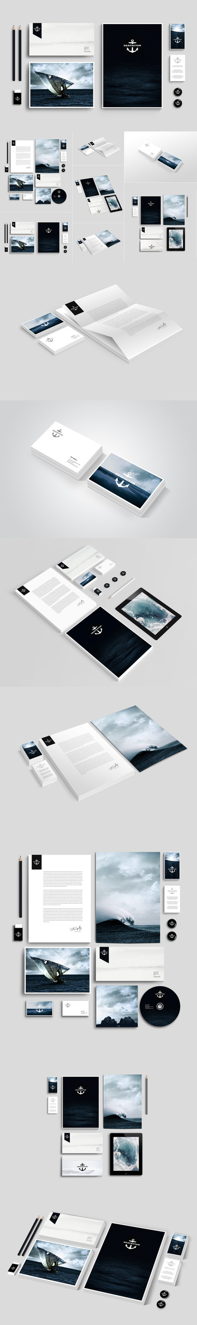 企业品牌形象设计文具VI样机模板