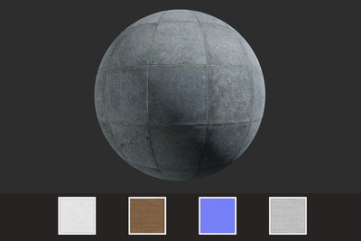 水泥石板砖路无缝材质贴图（JPG）