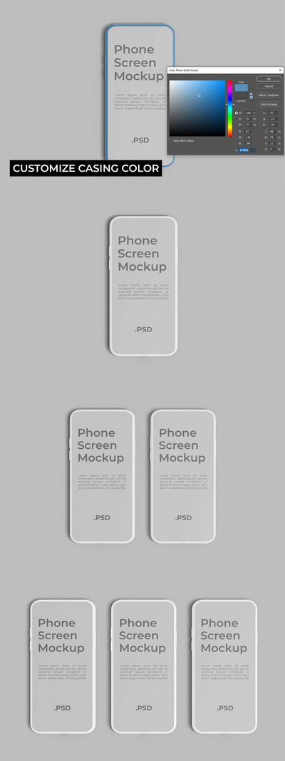 个性手机样机（PSD）