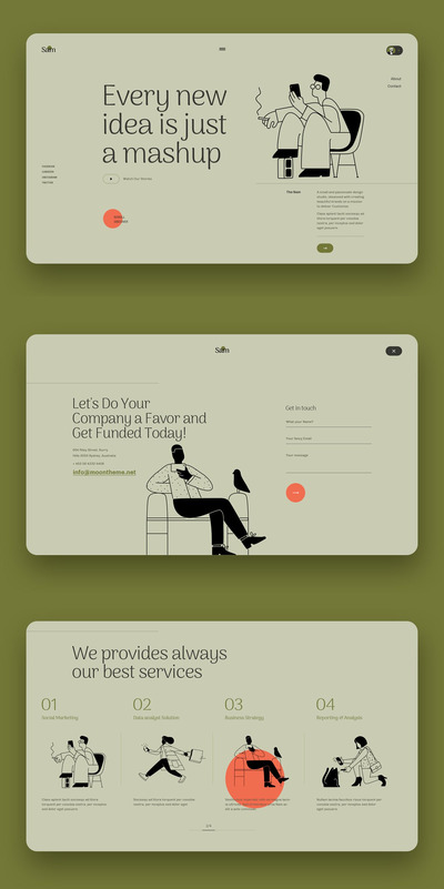 时尚个性的UI模板下载（XD,PSD）