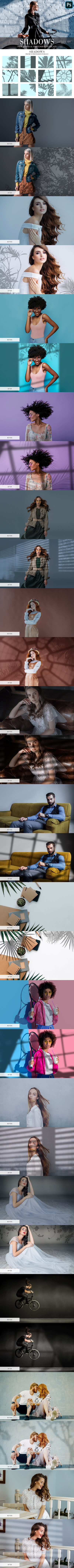 30个阴影Photoshop叠层PNG素材