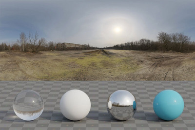 废弃的料斗码头荒野日间HDRI光线贴图（JPG）