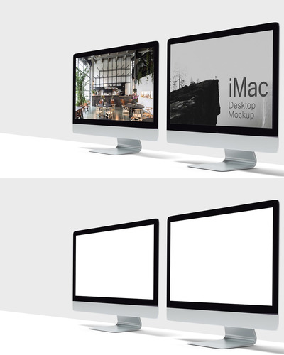 iMac 屏幕设计样机（PSD）
