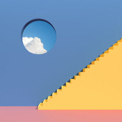 极简抽象建筑空间场景[JPG]