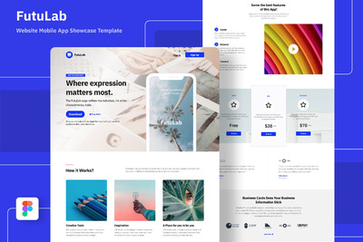 移动APP服务官网网站模板下载（FIG）