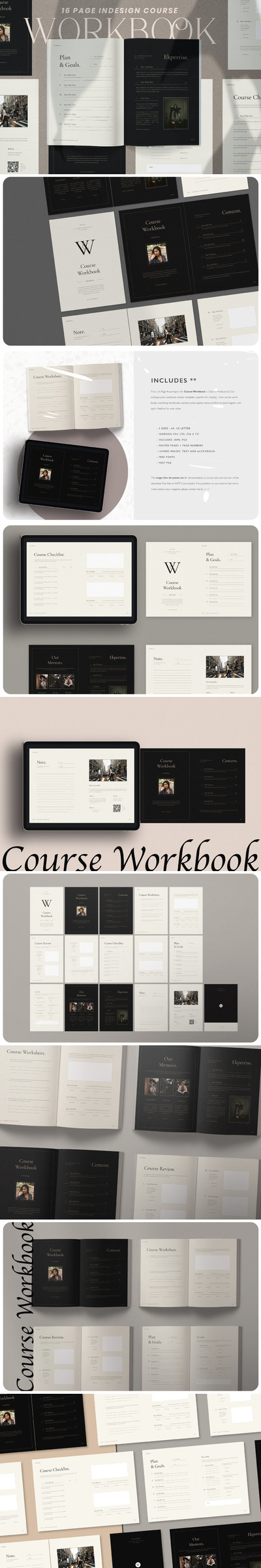 高端时尚简约优雅多用途作业本课本书籍装帧杂志房地产楼书画册宣传册设计模板