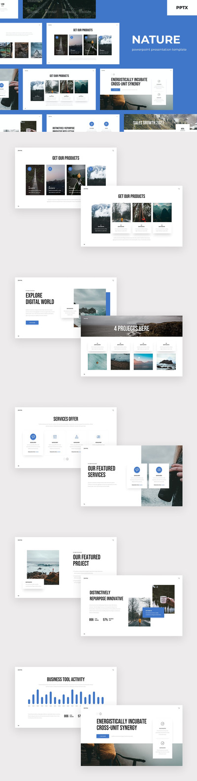 时尚简约高端优雅多用途powerpoint幻灯片演示模板（pptx）