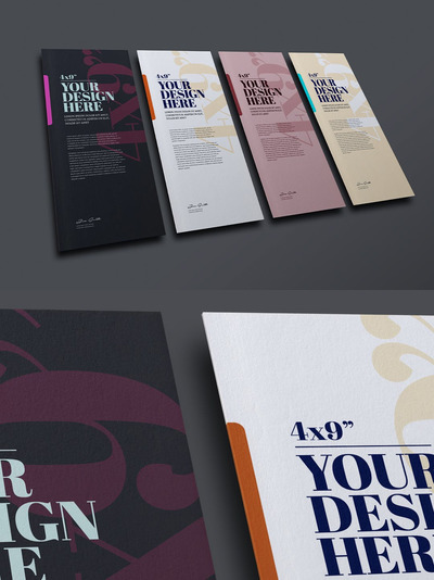 透视卡片设计样机（PSD）