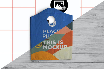 时尚设计的塑料袋模型样机（PSD）