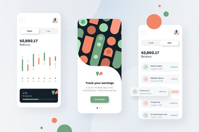 金融理财手机应用APP UI模板（FIG,SKETCH,XD）