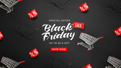 黑色星期五销售横幅模板[PSD]