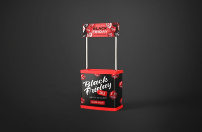 黑五促销展台样机[PSD]