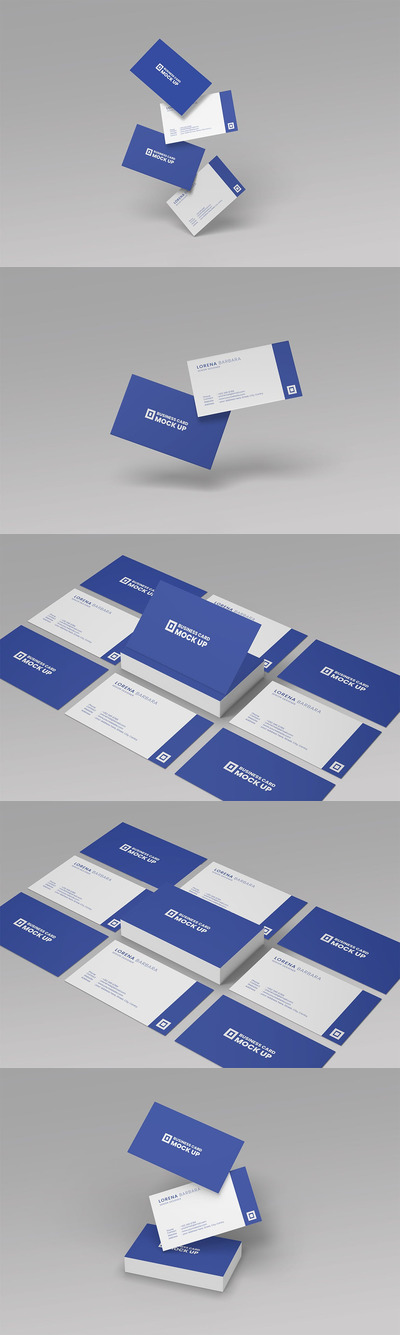 真实和优雅高级名片设计模板（PSD）