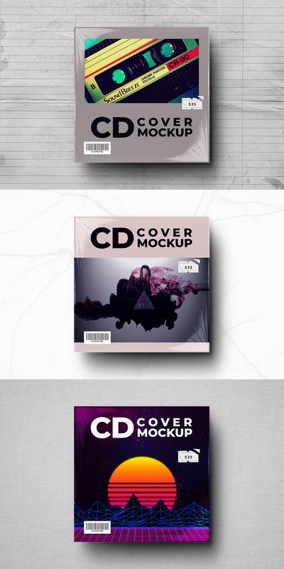 高端CD盒子包装设计样机（PSD）