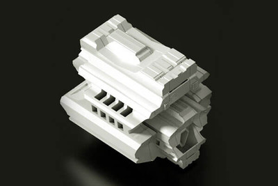 高科技感发动机形状C4D模型(OBJ)