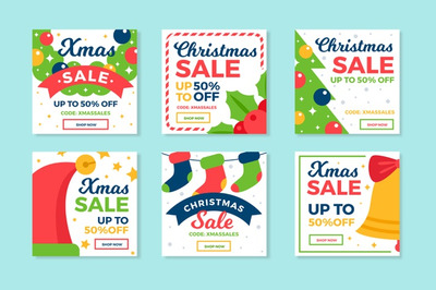 圣诞节社交媒体广告素材