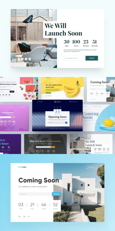 网站即将上线网页创意模板（FIG）