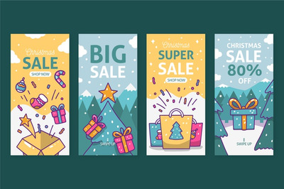 可爱的圣诞促销广告设计素材