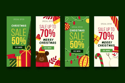 可爱的圣诞促销ins推广素材