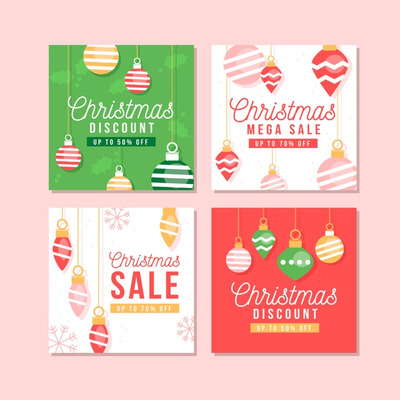 圣诞销售instagram帖子模板
