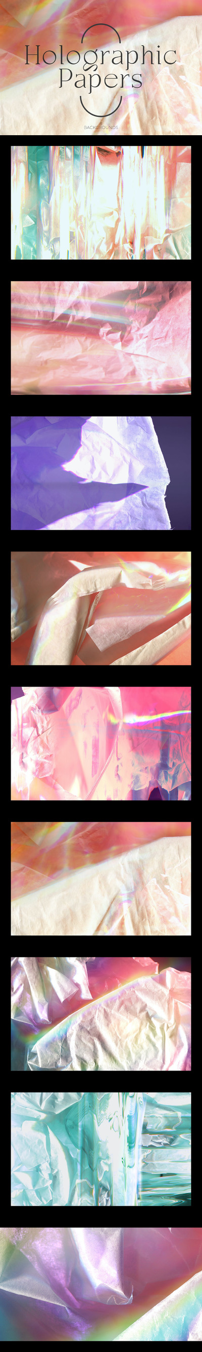 高品质的时尚高端绚丽全息质感背景底纹纹理集合